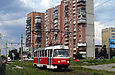 Tatra-T3SU #3085 20-го маршрута на улице Клочковской в районе улицы Завода "Комсомолец"