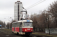 Tatra-T3SU #3085 20-го маршрута на улице Клочковской между улицами Херсонской и Павловской