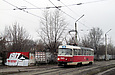 Tatra-T3SU #3085 20-го маршрута на улице Клочковской возле улицы Ивановской