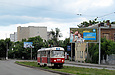 Tatra-T3SU #3085 20-го маршрута на улице Красноармейской в районе улицы Чеботарской
