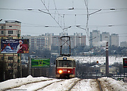 Tatra-T3SUCS #3085 20-го маршрута на Новоивановском мосту
