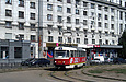 Tatra-T3SUCS #3087 29-го маршрута прибывает на конечную "Южный вокзал"