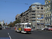 Tatra-T3SUCS #3087 29-го маршрута на улице Котляра возле выезда с конечной "Южный вокзал"