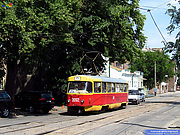Tatra-T3SU #3092 маршрута 27-Б на улице 1-й Конной Армии напротив улицы Киевской