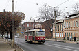 Tatra-T3SU #3092 7-го маршрута на улице Октябрьской Революции между улицами Рыбасовской и 1-й Конной Армии