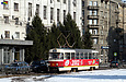 Tatra-T3SUCS #3092 6-го маршрута прибывает на конечную станцию "Южный вокзал"