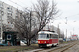 Tatra-T3A #3093 27-го маршрута на улице Академика Павлова в районе станции метро "Студенческая"