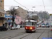 Tatra-T3A #3093 6-го маршрута на улице Полтавский шлях в районе улицы Евгения Котляра