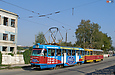 Tatra-T3SU #3094-3095 6-го маршрута в Лосевском переулке