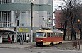 Tatra-T3SU #3094 6-го маршрута в Салтовском переулке перед поворотом на улицу Академика Павлова