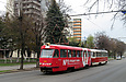Буксировка Tatra-T3SU #3094 + Tatra-T3M #406 на улице Плехановской в районе улицы Молочной