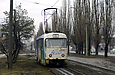 Tatra-T3SU #3095 6-го маршрута на улице Академика Павлова в районе Конюшенного переулка