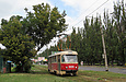 Tatra-T3SU #3095 27-го маршрута на улице Академика Павлова возле станции метро "Студенческая"
