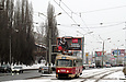 Tatra-T3SU #3095 20-го маршрута на улице Клочковской в районе Досвидного переулка