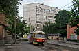 Tatra-T3SU #3095 20-го маршрута на улице Большой Панасовской в районе Резниковского переулка