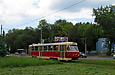 Tatra-T3SU #3095 20-го маршрута на улице Клочковской в районе Сосновой Горки