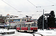 Tatra-T3SUCS #3095 20-го маршрута отправился от  конечной "Южный вокзал"