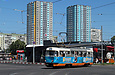 Tatra-T3SUCS #3095 27-го маршрута поворачивает с улицы Героев труда на улицу Академика Павлова