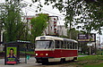 Tatra-T3SU #3095 20-го маршрута на улице Клочковской на перекрестке с улицей Казахстанской