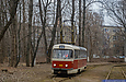 Tatra-T3SUCS #3095 27-го маршрута проезжает разворотный круг "Журавлевский гидропарк"