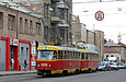 Tatra-T3SU #3096-3097 3-го маршрута на улице Полтавский шлях перед перекрестком с улицами Малиновского и Конева
