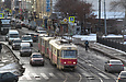 Tatra-T3SU #3096-3097 3-го маршрута в начале улицы Полтавский Шлях