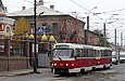 Tatra-T3SUCS #3096-3097 27-го маршрута на улице Гольдберговской напротив Рыбасовского переулка