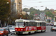 Tatra-T3SUCS #3096-3097 3-го маршрута на площади Героев Чернобыля