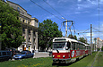 Tatra-T3SUCS #3096-3097 3-го маршрута на улице Полтавский шлях в районе улицы Корабельной