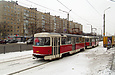 Tatra-T3SUCS #3091-3097 3-го маршрута на улице Полтавский Шлях возле станции метро "Холодная Гора"
