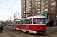 Tatra-T3SUCS #3096-3097 3-го маршрута на улице Полтавский Шлях возле станции метро "Холодная Гора"