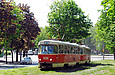 Tatra-T3SU #3098-3099 на проспекте Правды поднимается от проспекта Ленина к улице Галана