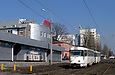 Tatra-T3SU #3098-3099 3-го маршрута на улице Полтавский шлях возле станции метро "Холодная гора"