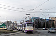 Tatra-T3SU #3098-3099 3-го маршрута на площади Бугримовой возле улицы Воскресенской