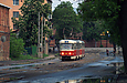Tatra-T3-ВПСт #3098-3099 3-го маршрута в Рыбасовском переулке