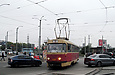 Tatra-T3SU #3301 поворачивает с улицы Моисеевской на улицу Шевченко