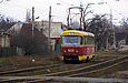 Tatra-T3SU #4001 16А маршрута на улице Академика Павлова возле остановки "Сабурова дача"