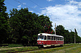 Tatra-T3SU #4001 маршрута 27-Г на улице Академика Павлова возле парка Памяти