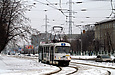 Tatra-T3SU #4001 5-го маршрута на улице Плехановской перед поворотом на улицу Морозова