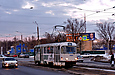 Tatra-T3SUCS #4001 5-го маршрута повернул с улицы Плехановской на улицу Морозова