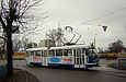 Tatra-T3SU #4010 8-го маршрута на перекрестке Московского проспекта и улицы Полевой
