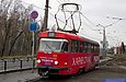Tatra-T3SUCS #403 28-го маршрута на улице Шевченко возле разворотного круга "Журавлевский гидропарк"
