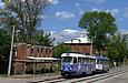 Tatra-T3A #4045-4046 3-го маршрута в Рыбасовском переулке возле Нетеченского бульвара