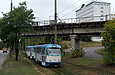 Tatra-T3A #4047-4048 23-го маршрута на проспекте Тракторостроителей возле железнодорожного путепровода