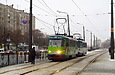 Tatra-T3A #4047-4048 3-го маршрута на улице Полтавский Шлях возле станции метро "Холодная Гора"