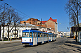 Tatra-T3A #4047-4048 3-го маршрута на улице Полтавский шлях в районе Театра юного зрителя