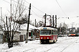 Tatra-T3A #5095 8-го маршрута на улице Академика Павлова в районе улицы Серп и молот