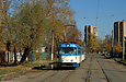 Tatra-T3A #5101-5102 3-го маршрута на улице Москалевской