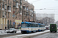 Tatra-T3A #5101-5102 3-го маршрута на улите Университетской напротив Рыбной площади