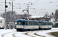 Tatra-T3A #5101-5102 3-го маршрута поворачивает с Пролетарской площади на Павловскую площадь